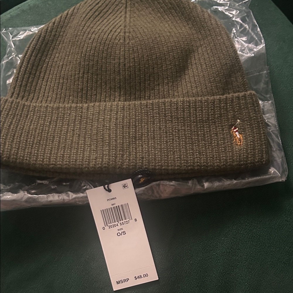 Polo by Ralph Lauren Dark Green Beanie